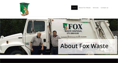 Desktop Screenshot of foxwastedisposal.com